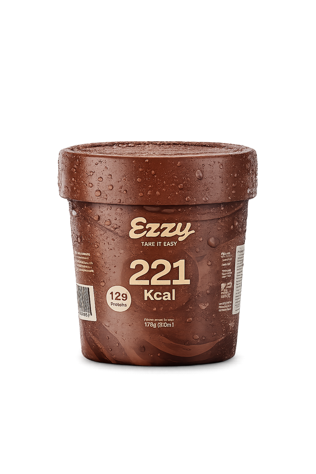 Pote de sorvete Ezzy sabor Chocolate